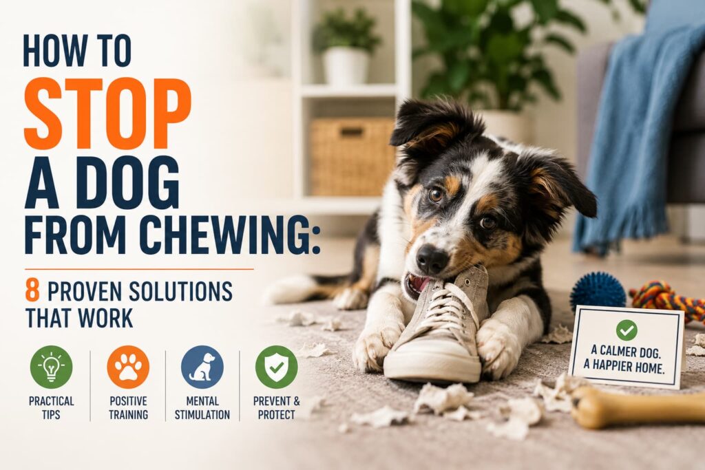 How to stop a dog from chewing
