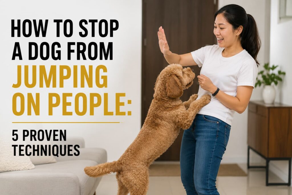 How to stop a dog from jumping on people