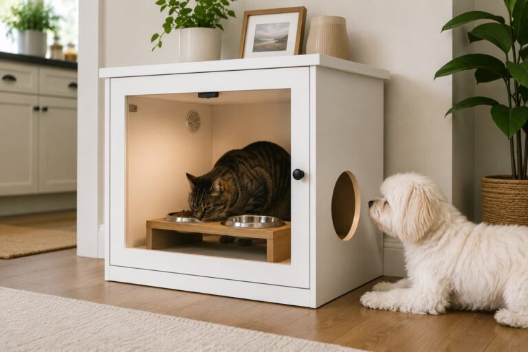 Dog Proof Cat Feeding Station