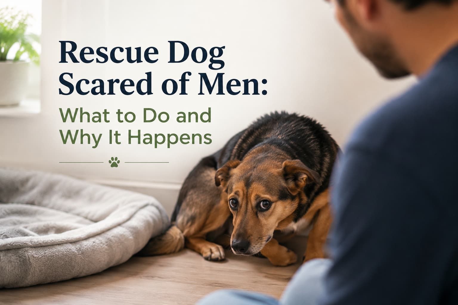 Rescue Dog Scared of Men
